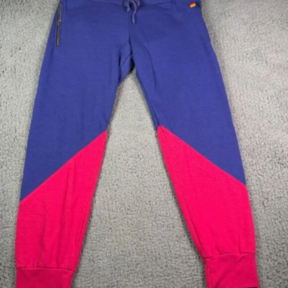 Aviator Nation Blue and Pink Joggers
